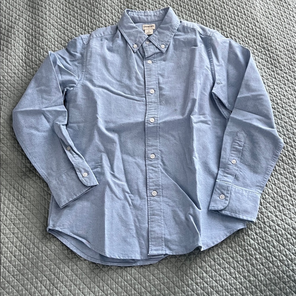 J. Crew Factory Kids’ Long-Sleeve Stretch Oxford Shirt